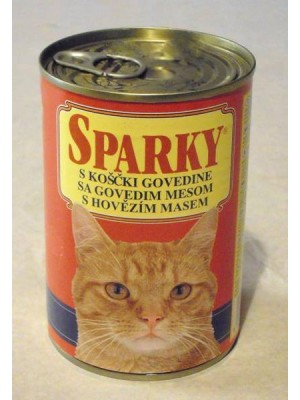 Vlažna hrana za mačke Sparky konzerva govedina 400gr- Nema na stanju